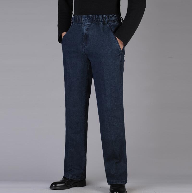 Eurooppalaistyylinen löysät miesten farkkuhousut plus koko 5xl rento miesten farkut housuhousut denim suorat streetwear miesten farkut: Vintage sininen / Xxxl