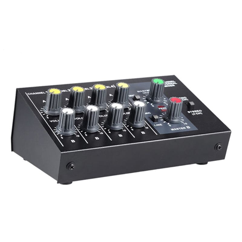 8 Kanaals Geluid Universele Digitale Mixer Aanpassen Microfoon Mixing Console Mono/Stereo Mono/Stereo Eu/Us Plug