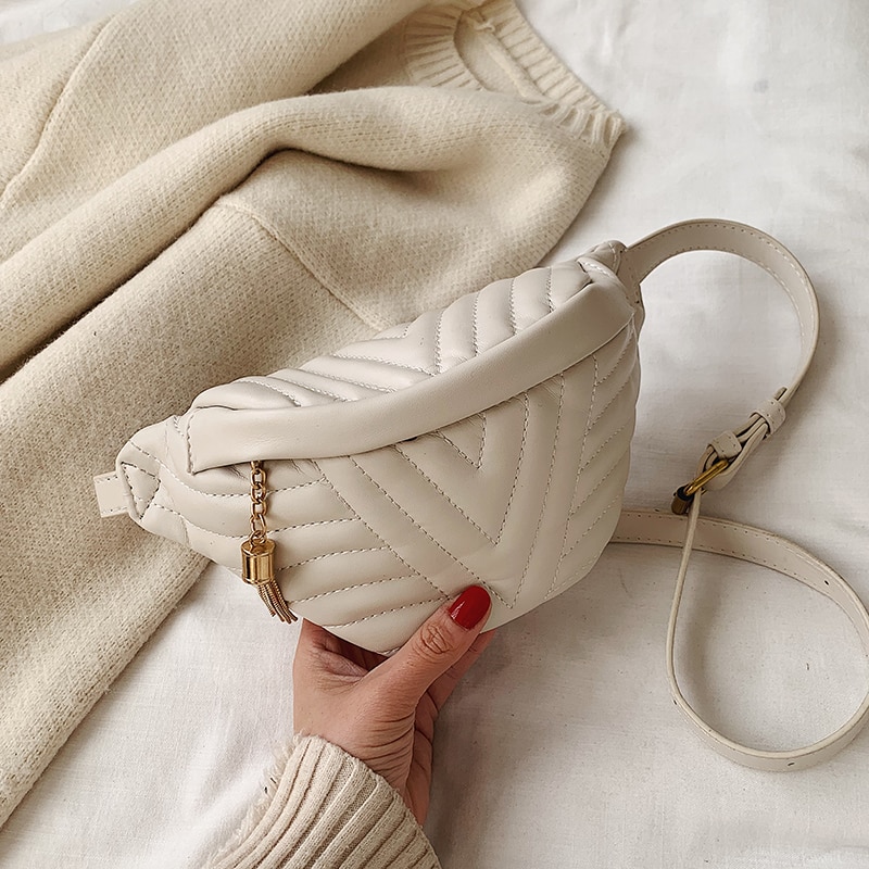 Small Simple Wild Crossbody Bags For Women Tassel Soft Shoulder Messenger Bag Female Handbags And Purses Sac Tiktok
