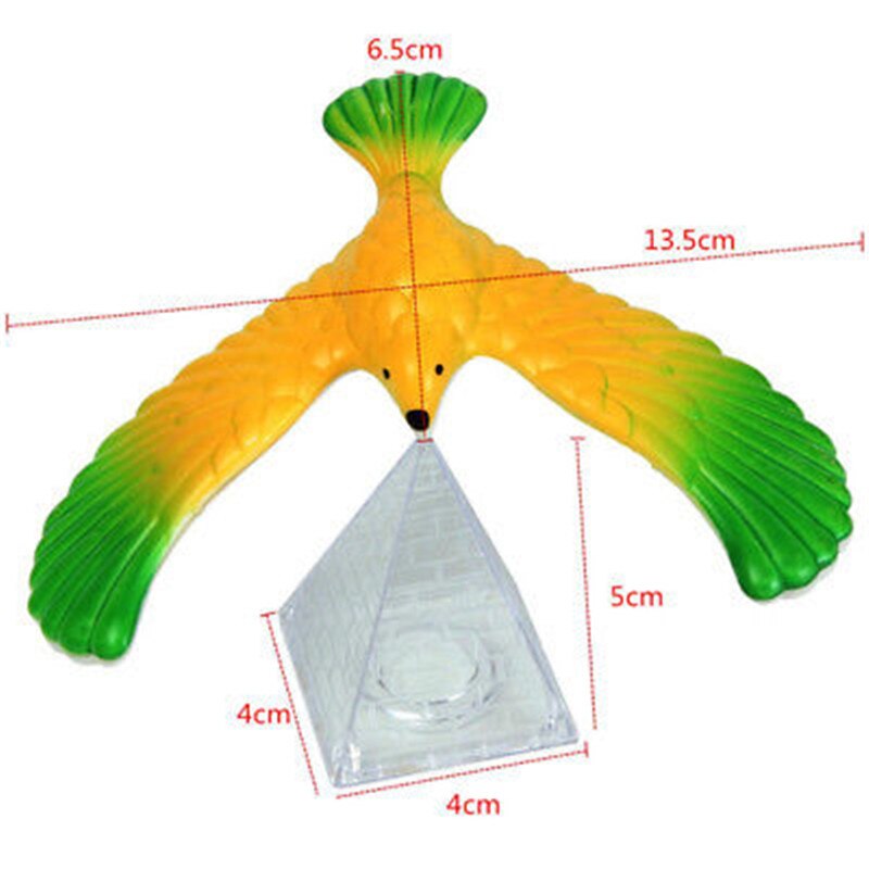 Lustig Ausgleich Adler Mit Pyramide Ständer Magie ausgleichen Vogel büro Schreibtisch Dekoration freundlicher Pädagogisches Spielzeug Geburtstag