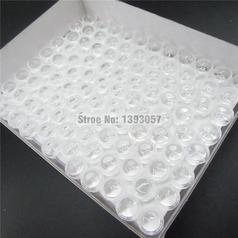 100pcs/lot 13mm LED mini Lens 15 30 45 60 90 100Degree Needn't Holder 1W 3W synthetical IR LED Power lenses Reflector Collimator