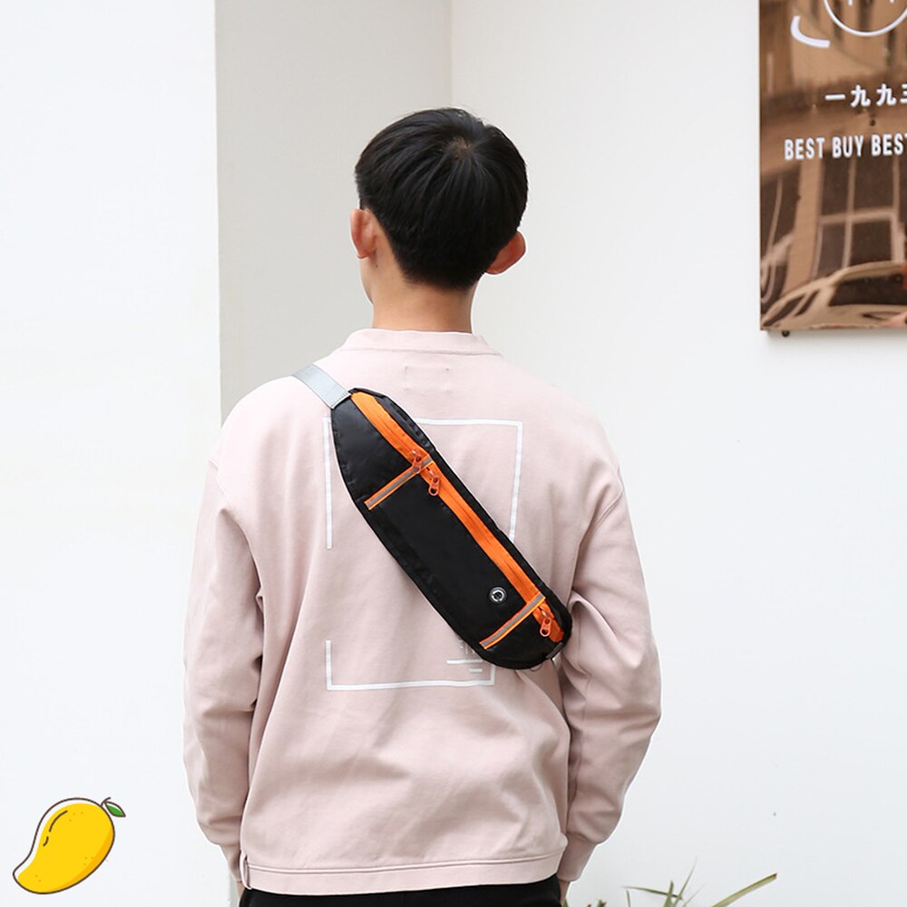 draussen Sport Reflektierende Taille Tasche Wasserdicht Musik Brust Tasche Multi-funktion praktisch Tasche Arbeit Münze Tasche Schlüssel fallen taschen