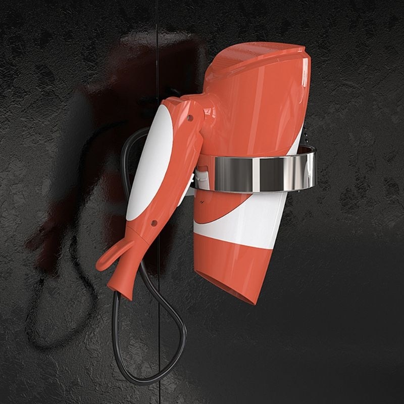 Punch-Gratis Haardroger Opbergrek Muur Gemonteerde Haardroger Houder Plank Voor Home Badkamer Garderobe Levert