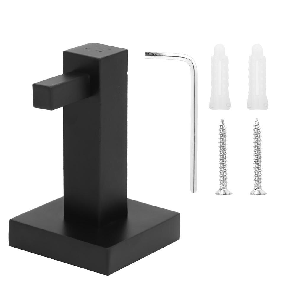 Rvs wandhanger badkamer keuken handdoek badjas kapstok deurhanger voor badkamer kledinghanger zwart