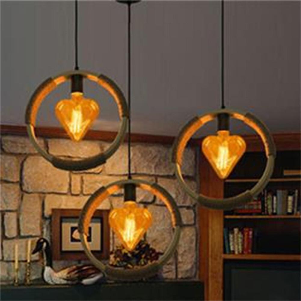 E27 Retro Edison Bulb Star Heart Shaped Beautiful High Brightness Bulb Glass Warm White Light Beautiful And