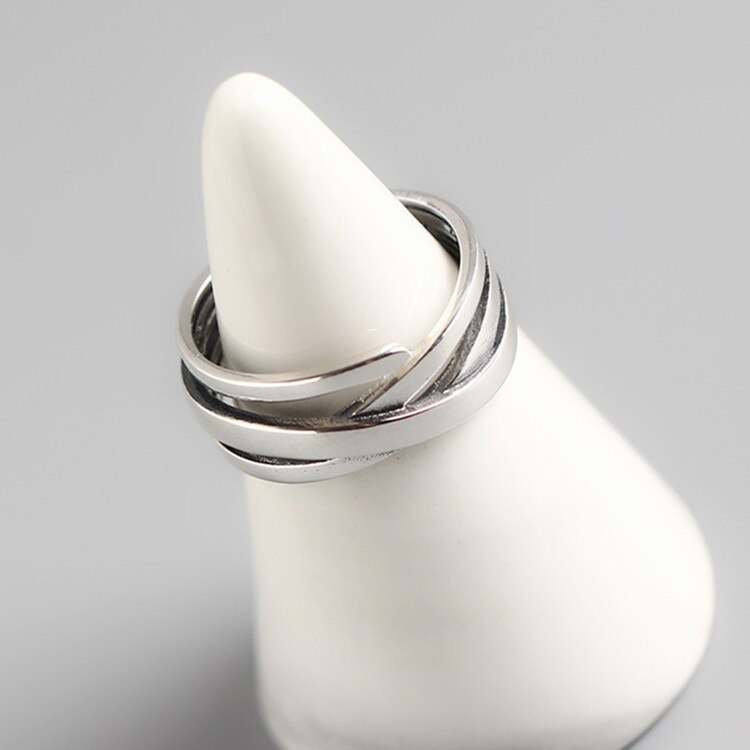 Personalidade boho irregular correntes anéis para mulheres jóias grandes anéis antigos meninas presentes de natal anillos