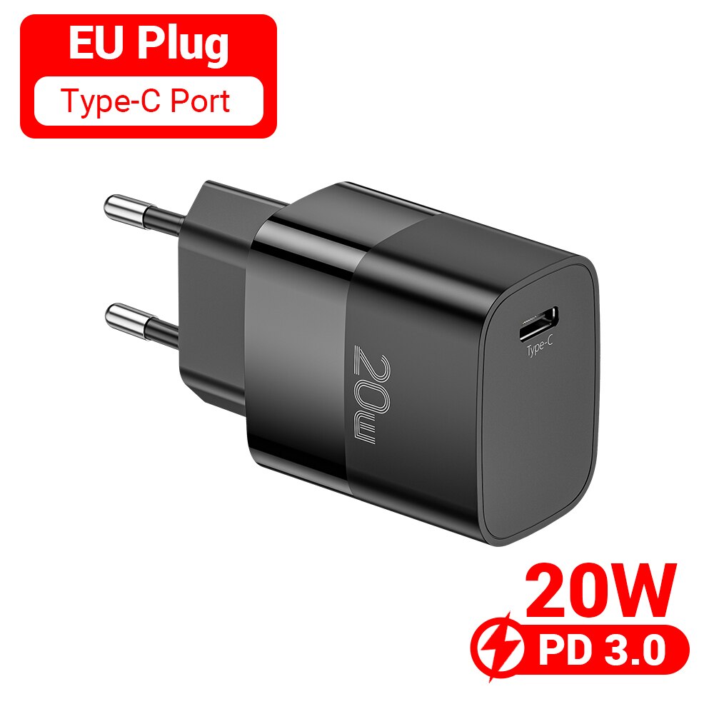 Essager Usb Charger Type C Voor Iphone 13 12 Fast Charger Usb C Quick Charge Voor Samsung Xiaomi 20W wall Charger Adapter: 20W B EU Type C Plug