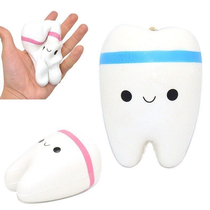 1Pcs Kawaii Tooth Teeth Squishies, Squishy Slow Rising Stress Toy for Play