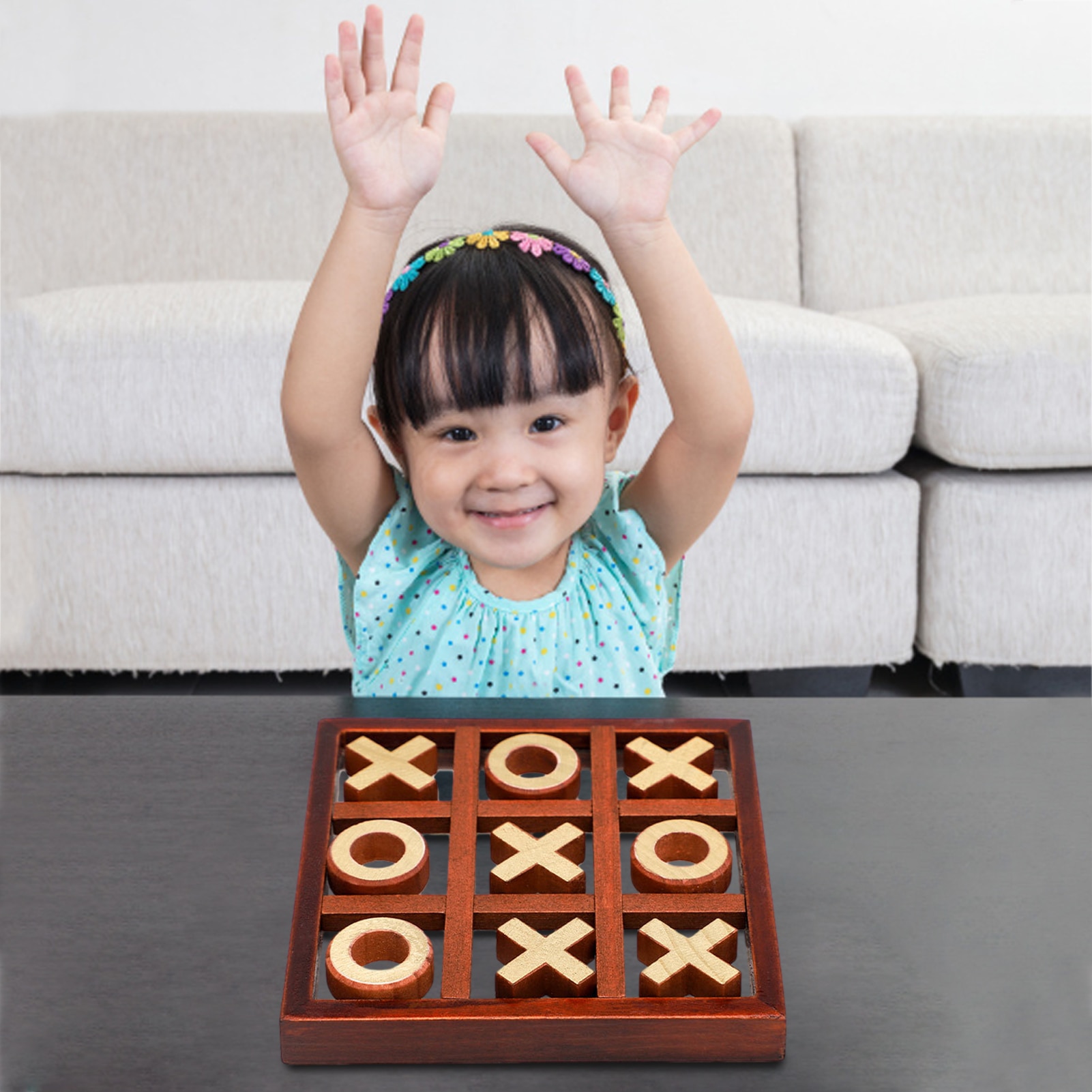 Jeu de plateau en bois, 1 pièce, interactif Parent-enfant, loisirs, jeu d'échecs de bœuf, développement amusant, jouets éducatifs intelligents