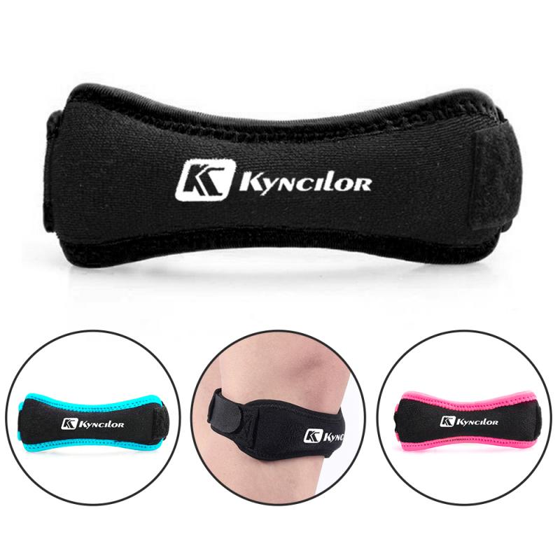 Rodillera de soporte para la rodilla, banda elástica para deporte, Almohadillas protectoras para fútbol, correr, Fitness