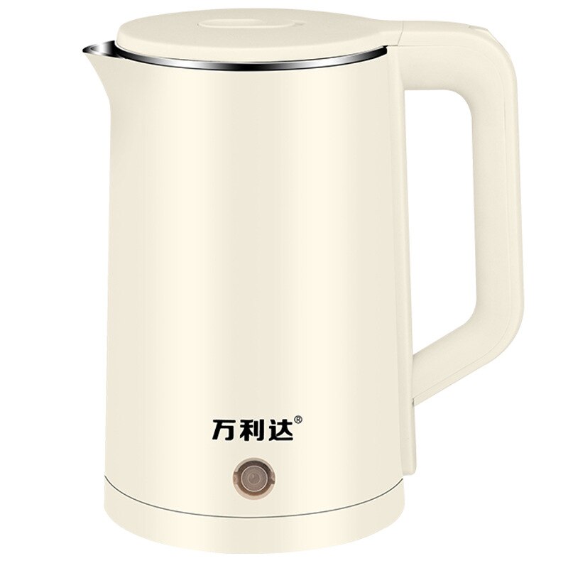 1.8L Electric Kettle Tea Pot Auto Power-off Protection Water Boiler Teapot Instant Heating Stainles fast boiling: Light Yellow / AU