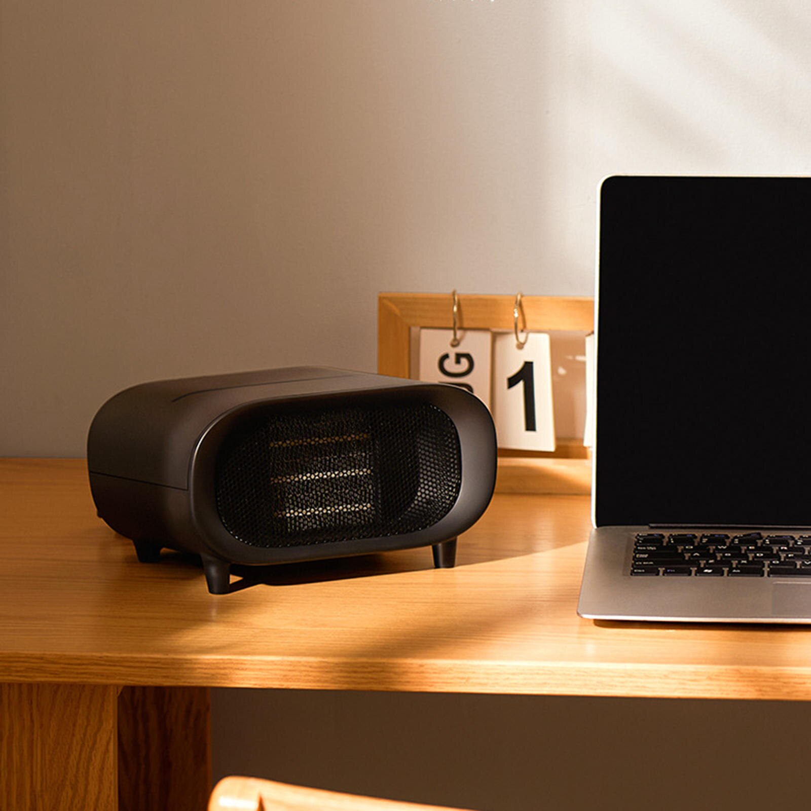 Mini Ceramic Heater, Small Portable Quiet with Adjustable Thermostat Electric Heater Fan, for Indoor Home Desk Bedroom Office