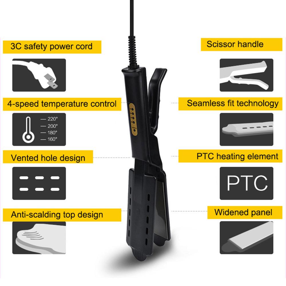 Multifunctional Hair Straightener Irons Wet And Dry Use Quick Heating Straight Beauty Hair Styling Straightening Salon Tool