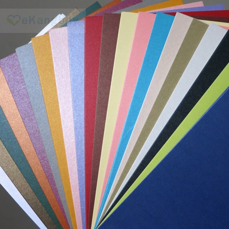 A5 Pearl Color Card Paper 250g Cardstock 20 colors optional
