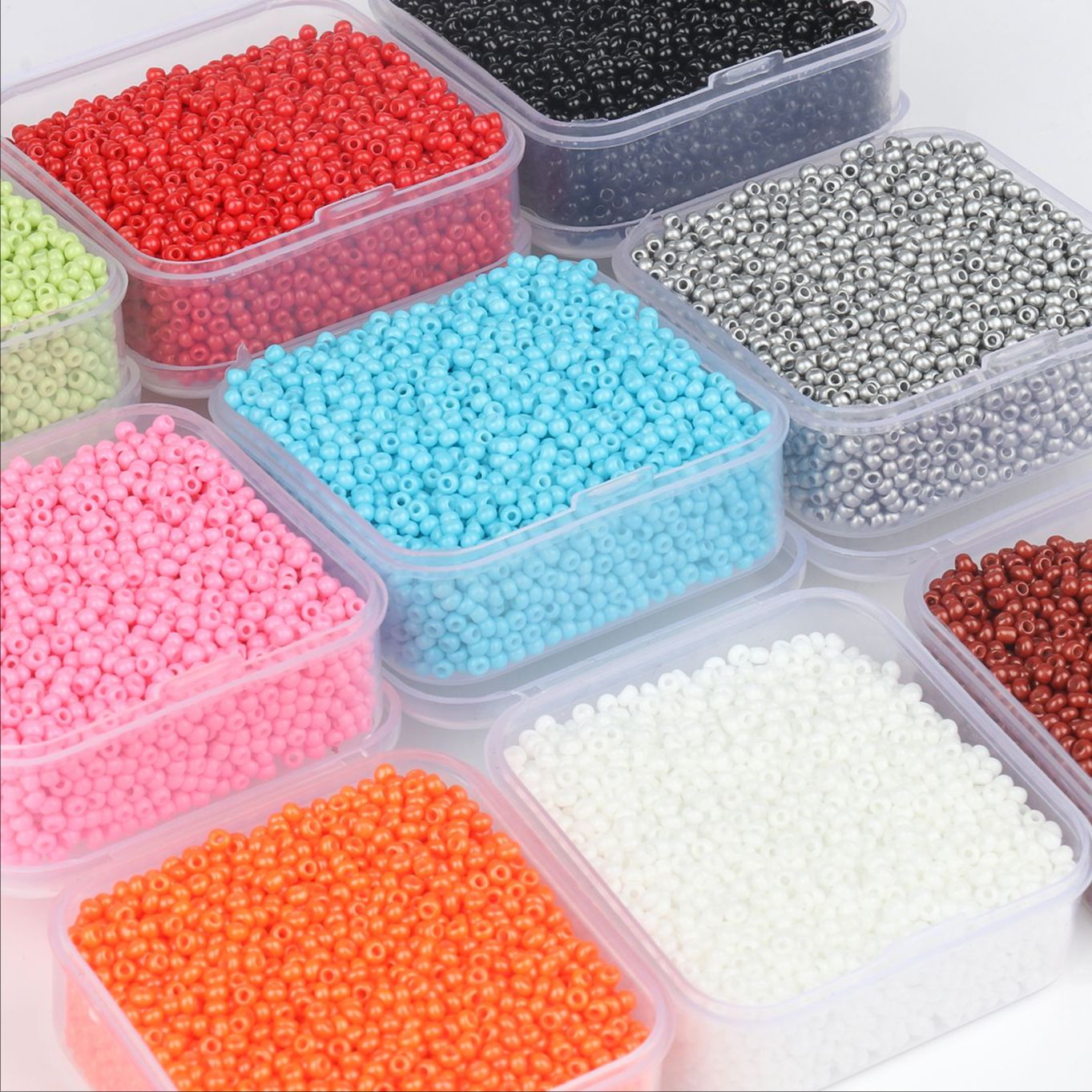 4000 pièces/boîte 2mm breloque perles de rocaille en verre tchèque entretoise perles en vrac pour Bracelet fait à la main collier fabrication de bijoux résultats fournitures