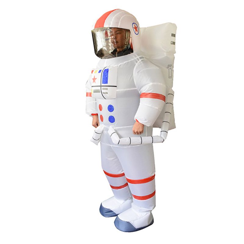 Unisex Adult Astronaut Spaceman Inflatable Chub-suit Costume Jumpsuit Cosplay Cartoon Outdoor Entertainment Outdoor Toys