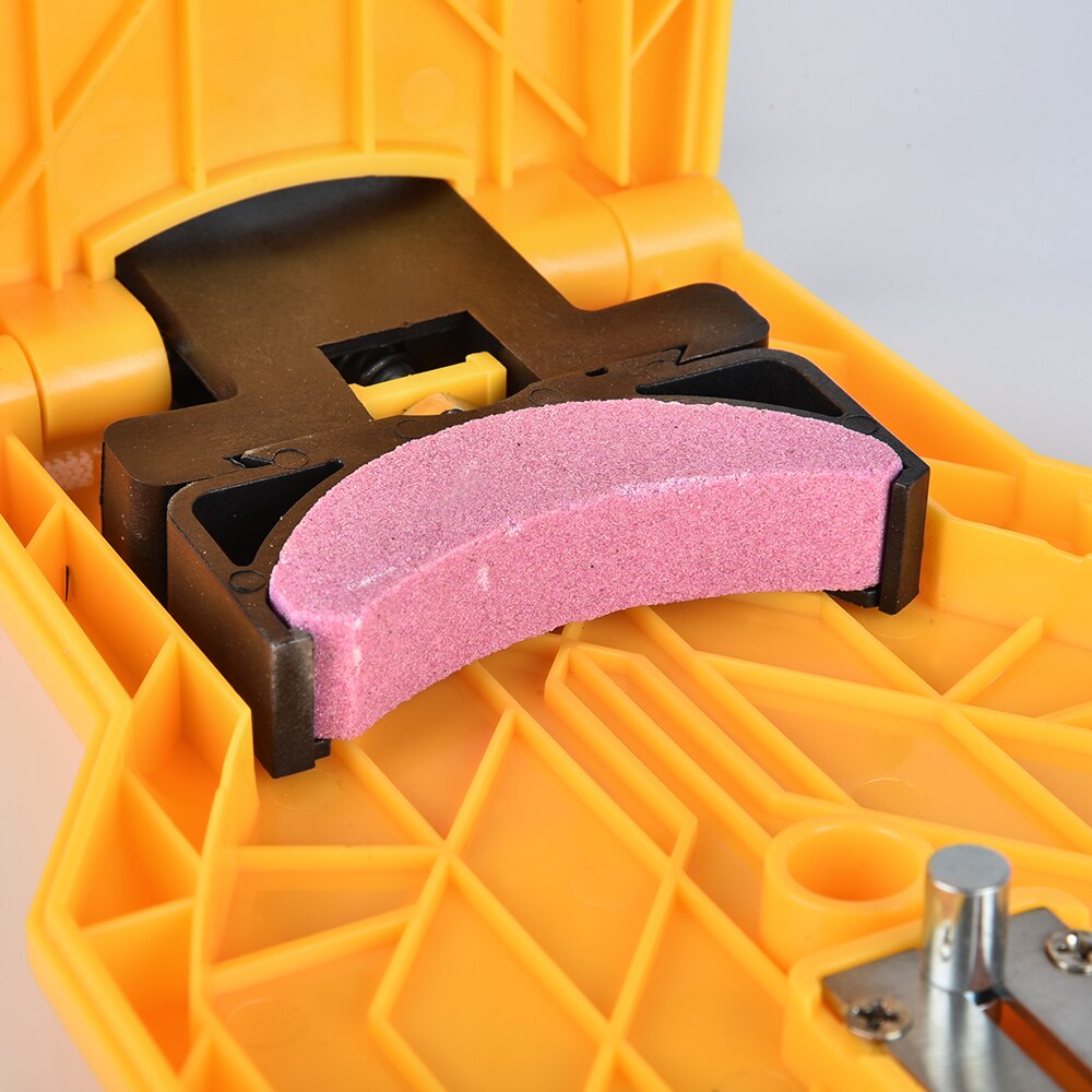 Motorsåg tänder slipare motorsåg bärbar hållbar enkel kraft skarp bar-mount snabb slipning motorsåg kedja slipare sten verktyg