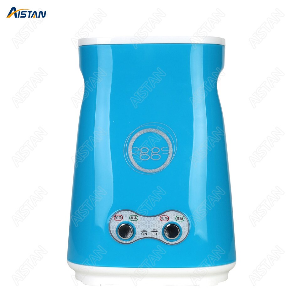 JDQ101/JDQ201 Hands-Free Automatic Electric Vertical Nonstick Easy Quick Egg Cooker Breakfast Egg Sausage Roll Cup Machine: Double Hole Blue
