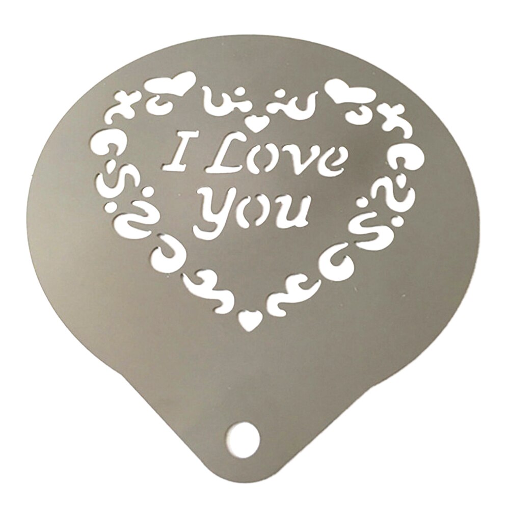1 Pc Koffie Latte Cappuccino Barista Art Stencils Cake Stofdoek Sjablonen Koffie Gereedschap Accessoires Gusto Nespresso Zavarnik Dolce