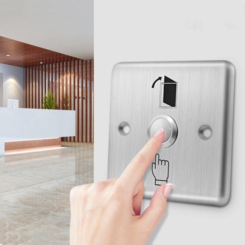Stainless Steel Door Bell Push Button Switch Touch Panel For Access Control Doorbell Switch Slim Exit Push Release