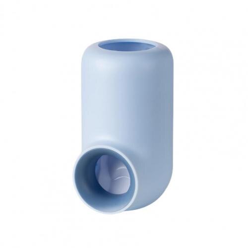 Duurzame Non-Contact Bediening Tandpasta Knijper Tandpasta Houder Nail-Gratis Arbeidsbesparende: Blauw