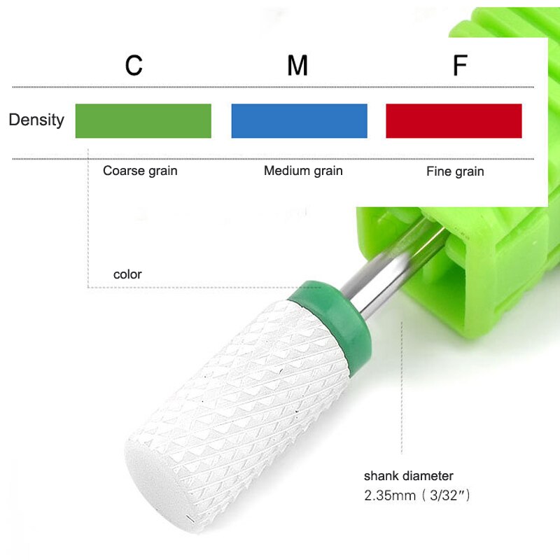Nails drill ceramic milling cutter manicure cutters Tungsten steel nail drill electric nail polishing machine tool drill bits