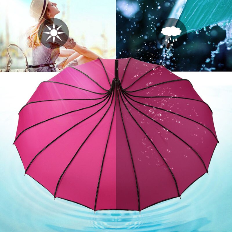 Jahrgang Pagode Regenschirm Braut Hochzeit Party Sonne Regen UV Schutz Regenschirm FAS