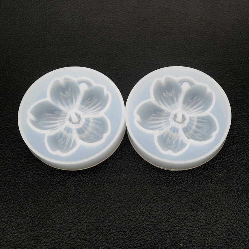 Sakura Silicone Mold Big Cherry Blossom Mold Flower Charm DIY Floral Mold Resin Art Supplies Silicone Mold for Resin