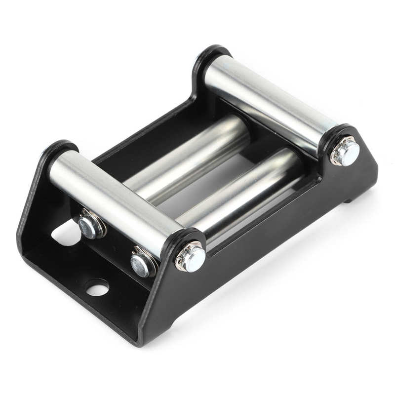 Heavy Duty Winch Roller Fairlead Galvanize 110mm/4.3in Hole Distance with Strong Construction Metal Fairlead