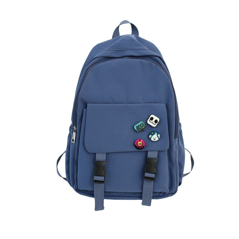 Saco de escola feminino coreano-estilo mochila do estudante do ensino médio grande capacidade ombro feminino 2020 novo estilo versátil em: Blue