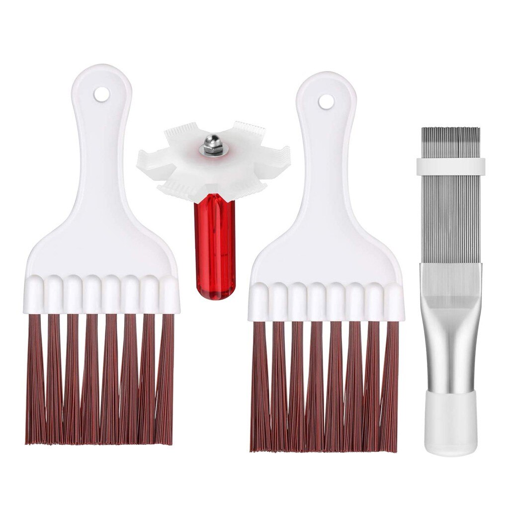 Schoonmaken Airconditioner Fin Reparatie Tool Coil Kam Een/C Hvac Condensor Radiator Universele Radiator Vouwen Borstel Schoonmaak Tool: F