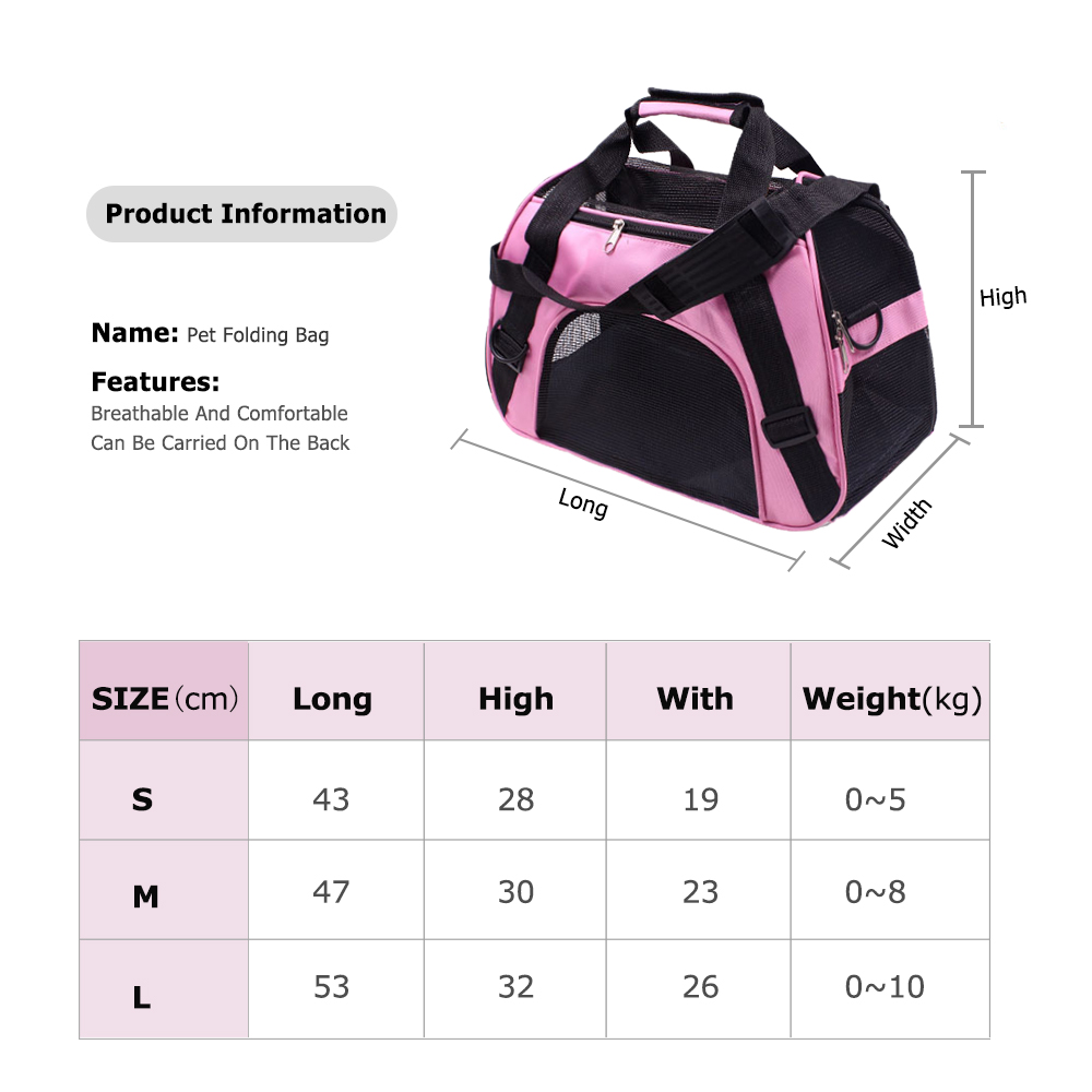 Nylon Huisdieren Ademend Mesh Reistas Draagbare Kat Puppy Uitgaande Handtas Kooi Rugzak Carrier Hond Teddy Benodigdheden