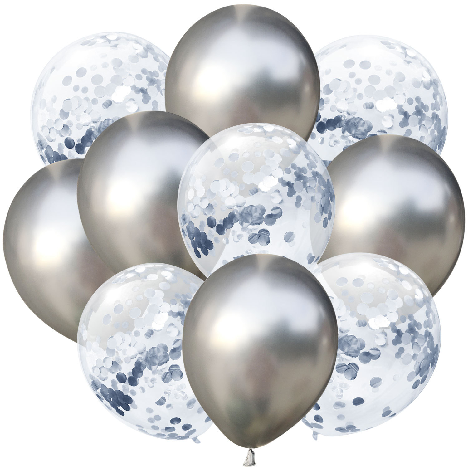 Guld sølv metal balloner deco fødselsdag folie stjerne balloner fødselsdagsfest dekorationer børn konfetti balloner til oppustelige bolde: Metal sæt 11