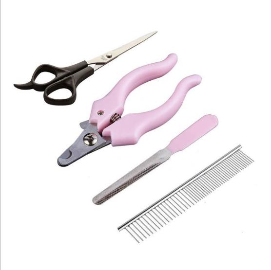 Profesjonalny zestaw robić pielęgnacji depilator zwierząt domowych kot domowy sierść psa trymer kliper elektryczne zestaw robić golenia maszynka robić strzyżenia: 4szt zestaw