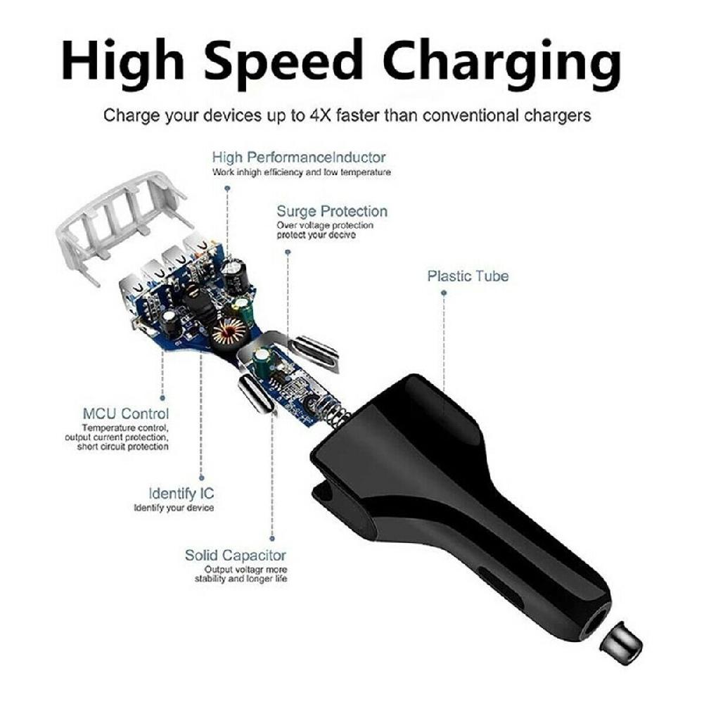 Group Vertical Fast 3.0 Type C USB-C Car Charger Charging Cable for Huawei P30 P20 Pro d15