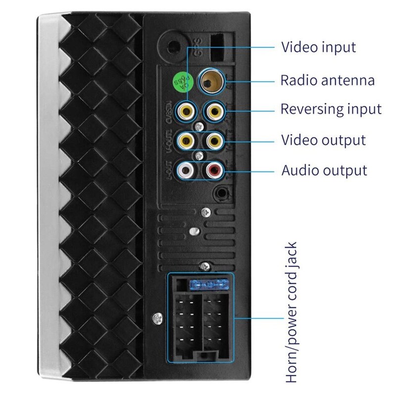 7 Inch Double DIN Car Stereo Player with Bluetooth, A7 Press Sn DVD o FM Radio Receiver In-Dash Head Unit MP5 Player