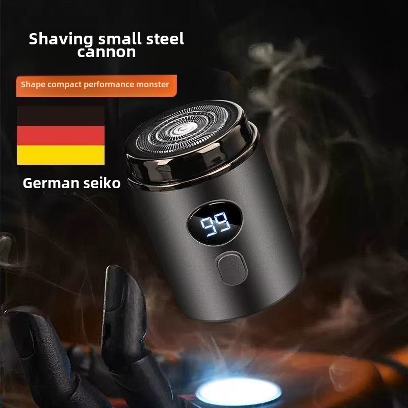 Men's mini razor car portable digital display rechargeable waterproof wet and dry razor men women travel home essential razor