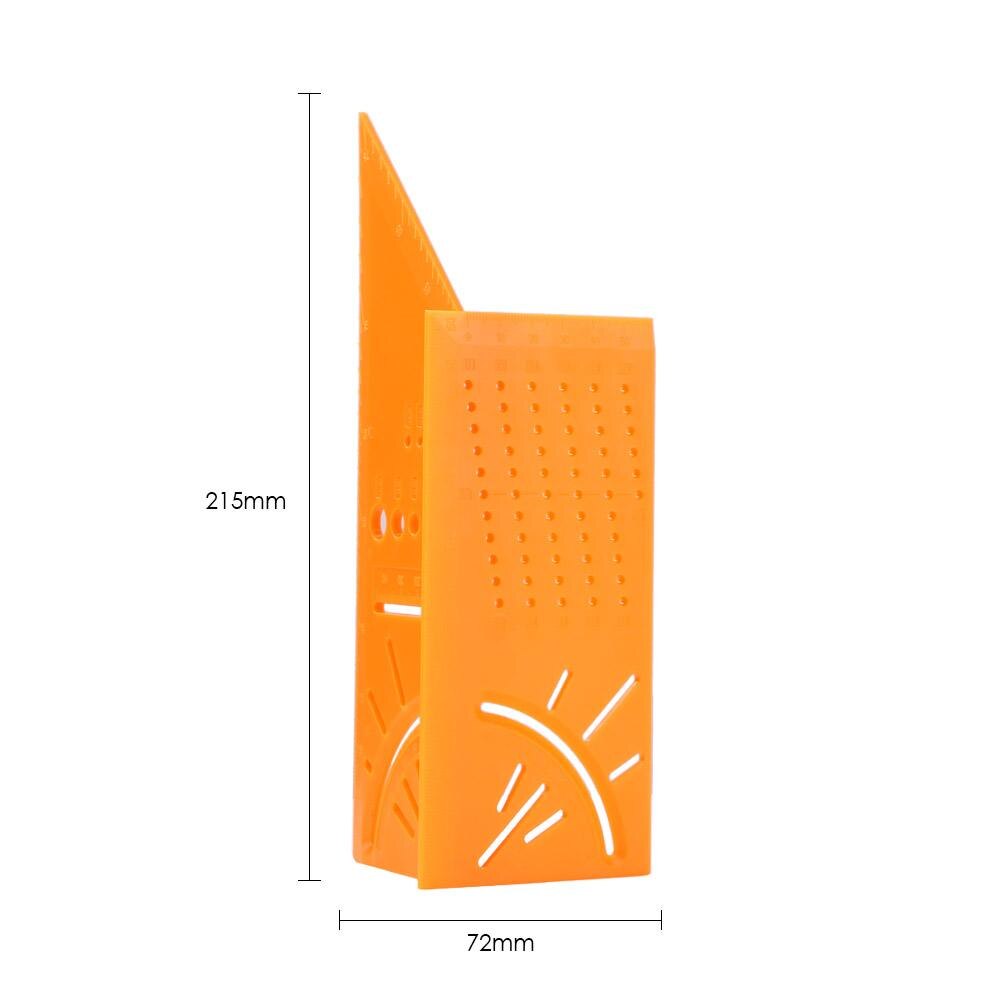 Aluminum/Plastic Woodworking Scriber Mark Line Gauge Dovetail Maker Template Guide Tool Vertical Angle Calibration Guide: Plastic Orange