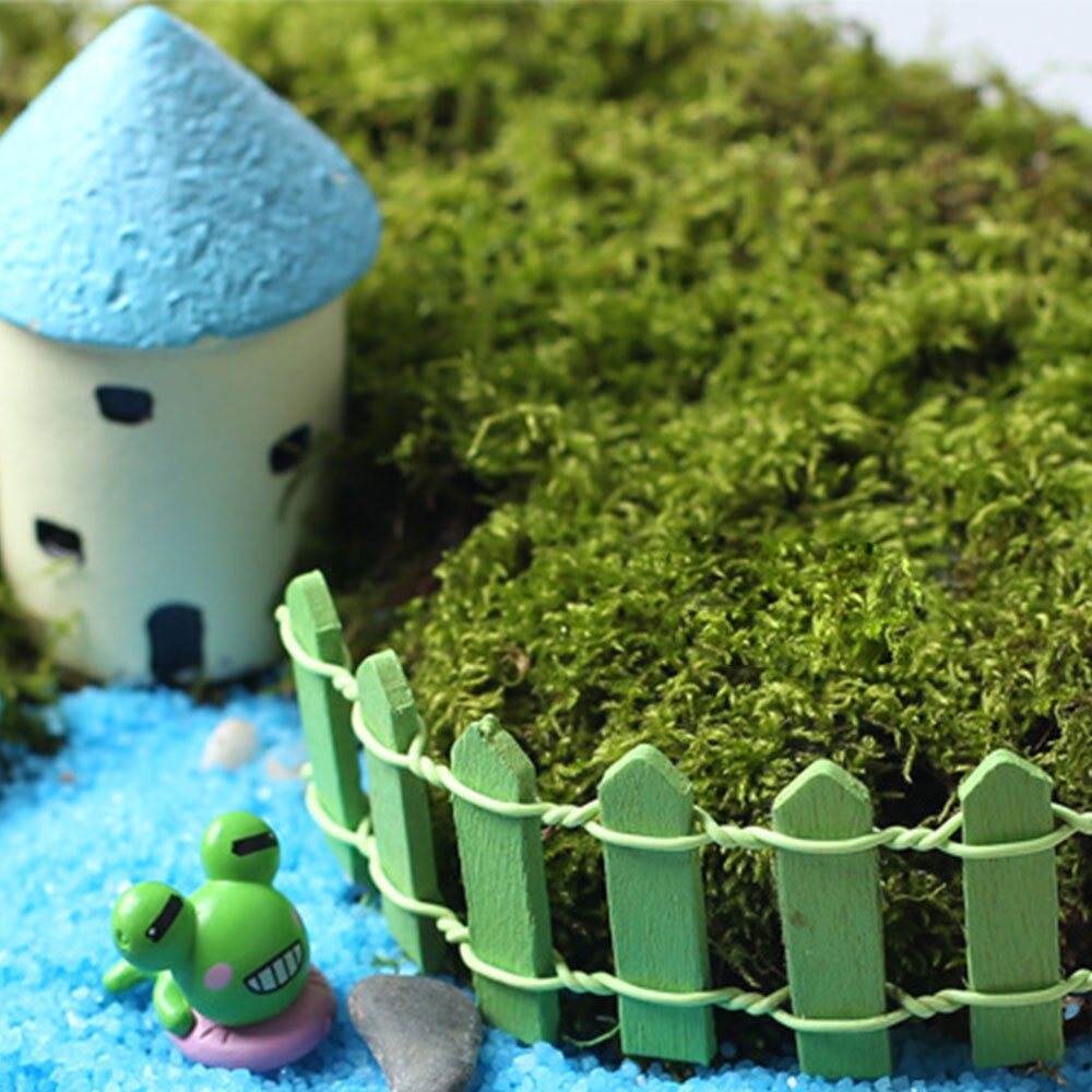 3*9.5*0.2CM Wood fence Fence decorations Garden Lawn Yard Decoration