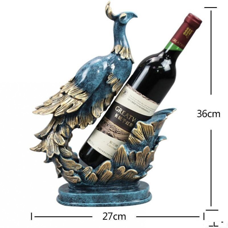 Bleu doré Cygne Vin Porte-Bouteille Champagne Cocktail Support D'étagère De Barre de Stockage De Bière Potable Ornement Artisanat Accessoires: style 1