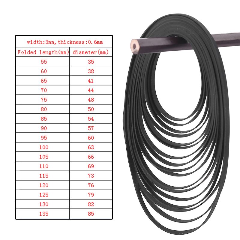 3mm breedte platte aandrijfriem draaitafel rubberen riem vervanging voor lp vinyl platenspeler walkman phono riem aangedreven draaitafels