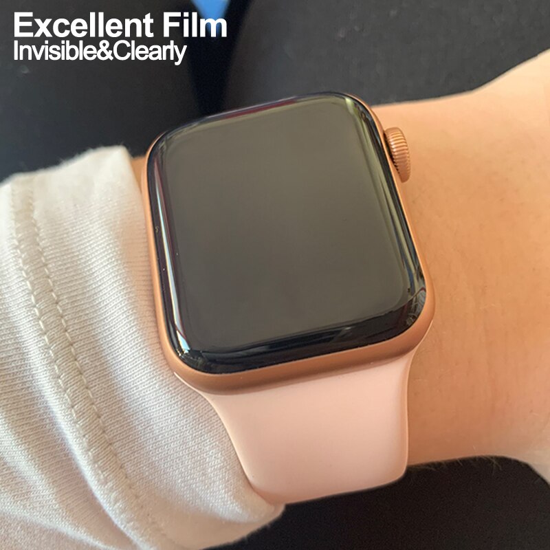 Full Curved PET Screen Protector Not Tempered Glass for Apple Watch 3 2 38MM 42MM Soft Film cover for iWatch 4 5 6 SE 40MM 44MM
