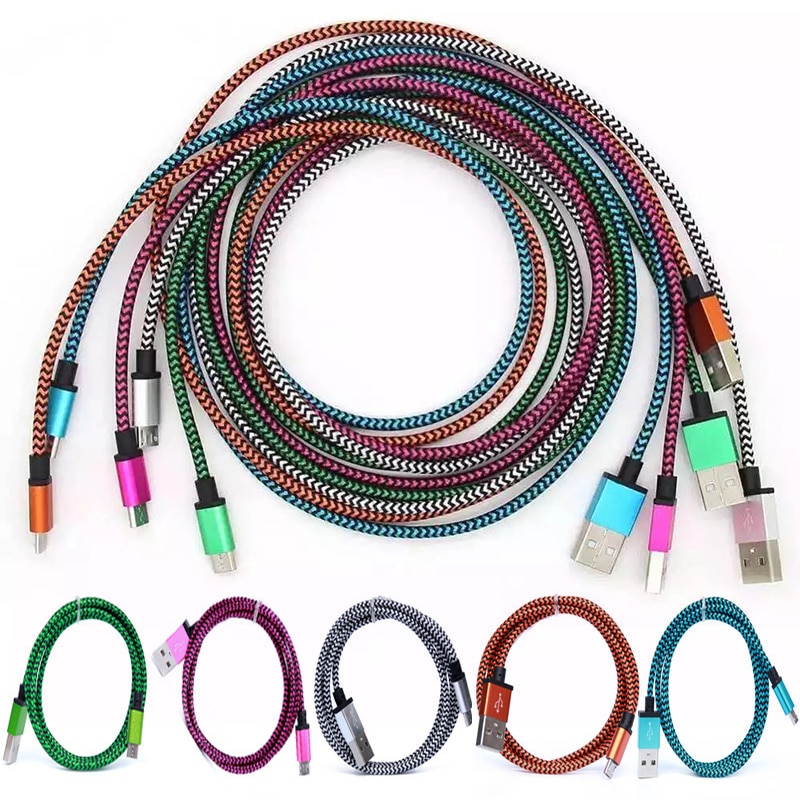 Nuovo 5 Colori Portatile Leggero 1M Lungo Serpente Del Modello Micro USB di Sincronizzazione di Dati del Cavo di Ricarica Per Huawei Xiaomi android Phone