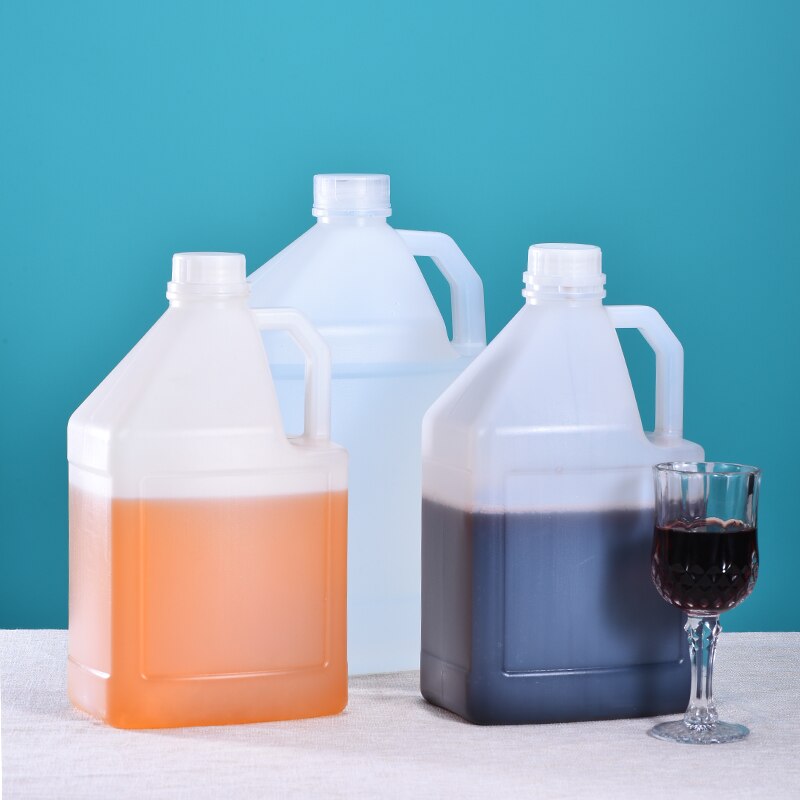 5 liter Plastic Jerry Can Food Grade Liquid Alcohol Containers Leakproof Refillable bottle Storage Container 2Pcs