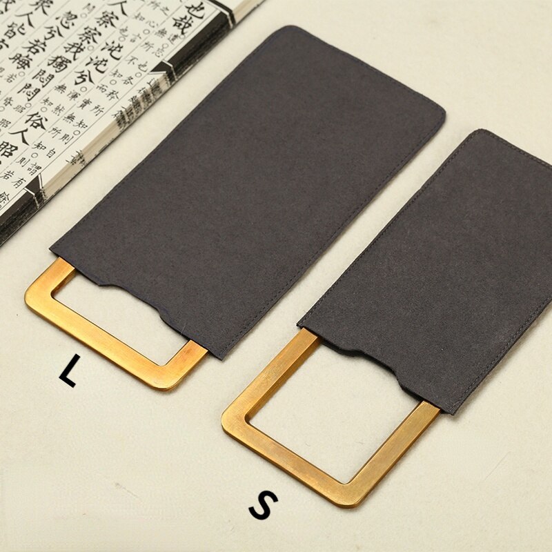 Messing Paperweights Creatieve Student Paperweights Chinese Kalligrafie Schilderen Papier Gewicht Xuan Papier Drukken Papier Gewicht