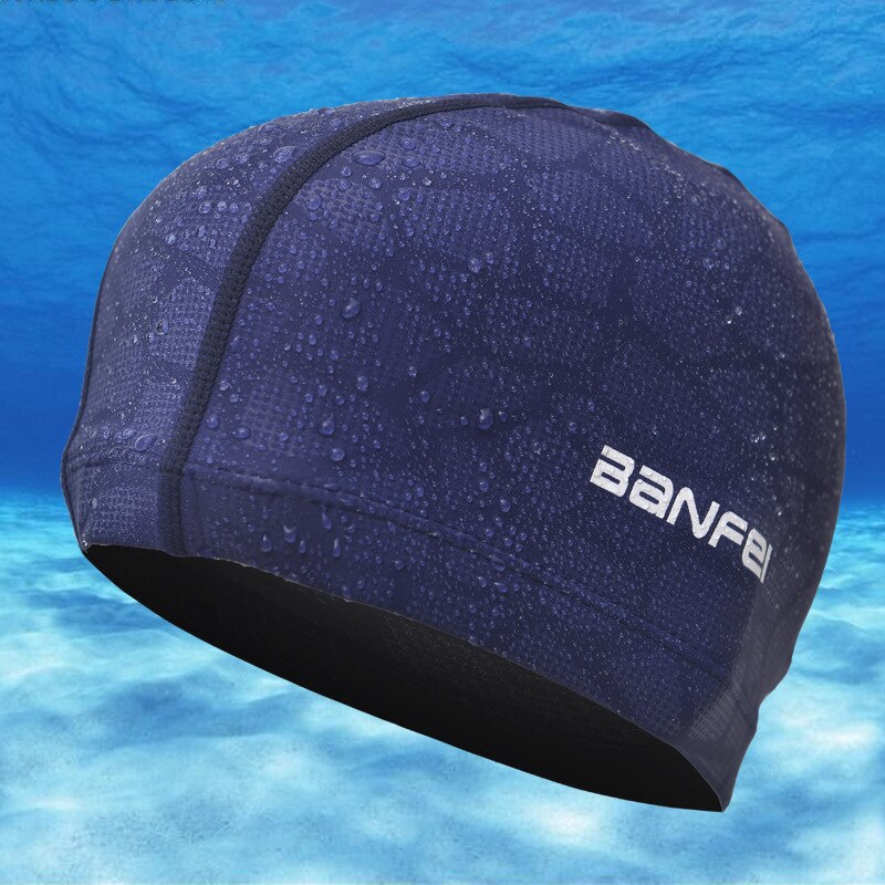 Bonnet de natation protéger les oreilles hommes chapeau élastique étanche sport natation piscine casquette adultes MS009
