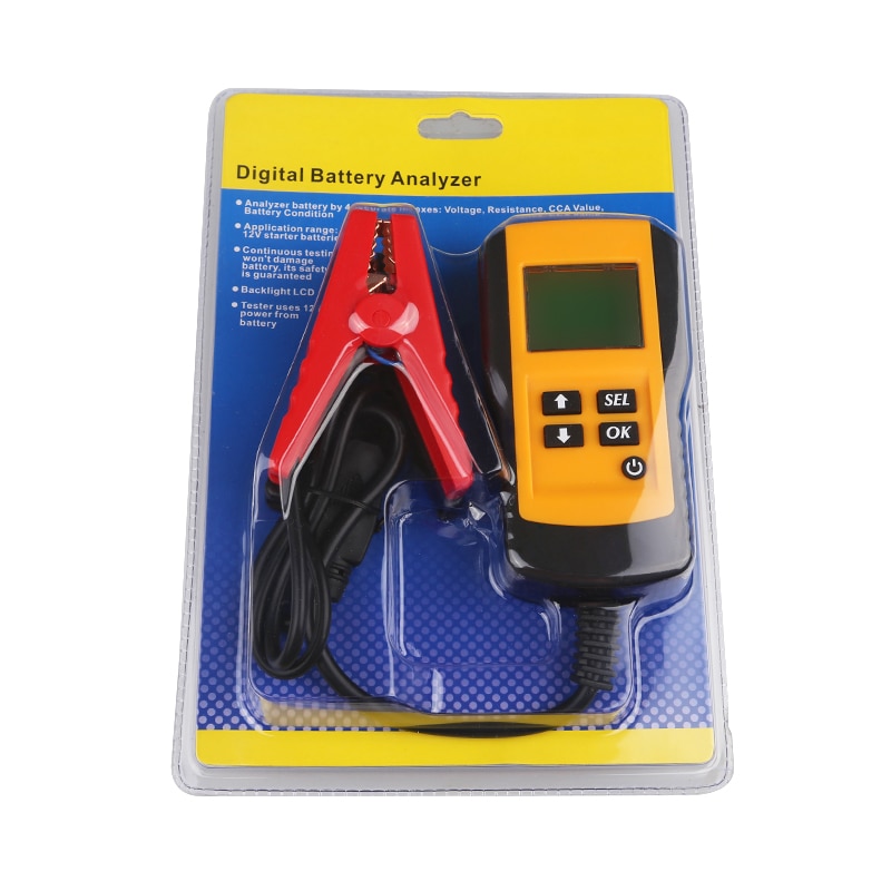 12V Car Vehicle Battery Tester LCD Digital Automotive Battery Analyzer Diagnostic Tool Internal Resistance CCA Voltage Test