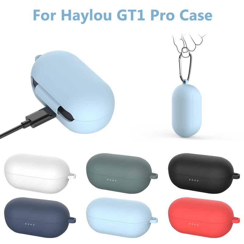 Suitable For Haylou GT1 PRO Earphone Protective Case Earphone Accessories Bluetooth Wireless Earphone Case Soft Silicone Cover