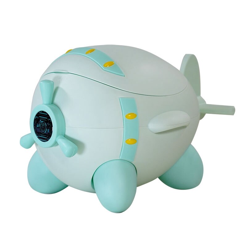 Bébé pot enfants toilette formation siège enfants avion vaisseau spatial Portable voyage pot chaise urinoir pour les tout-petits: Green