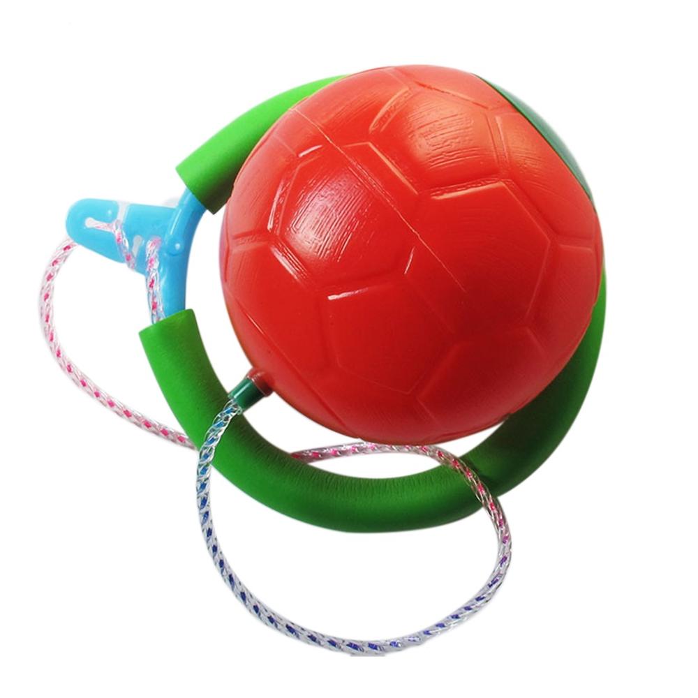 6 färger hoppa boll utomhus kul leksak bollar klassisk hoppa leksak fitness utrustning leksak uppmuntra barn att träna: Röd